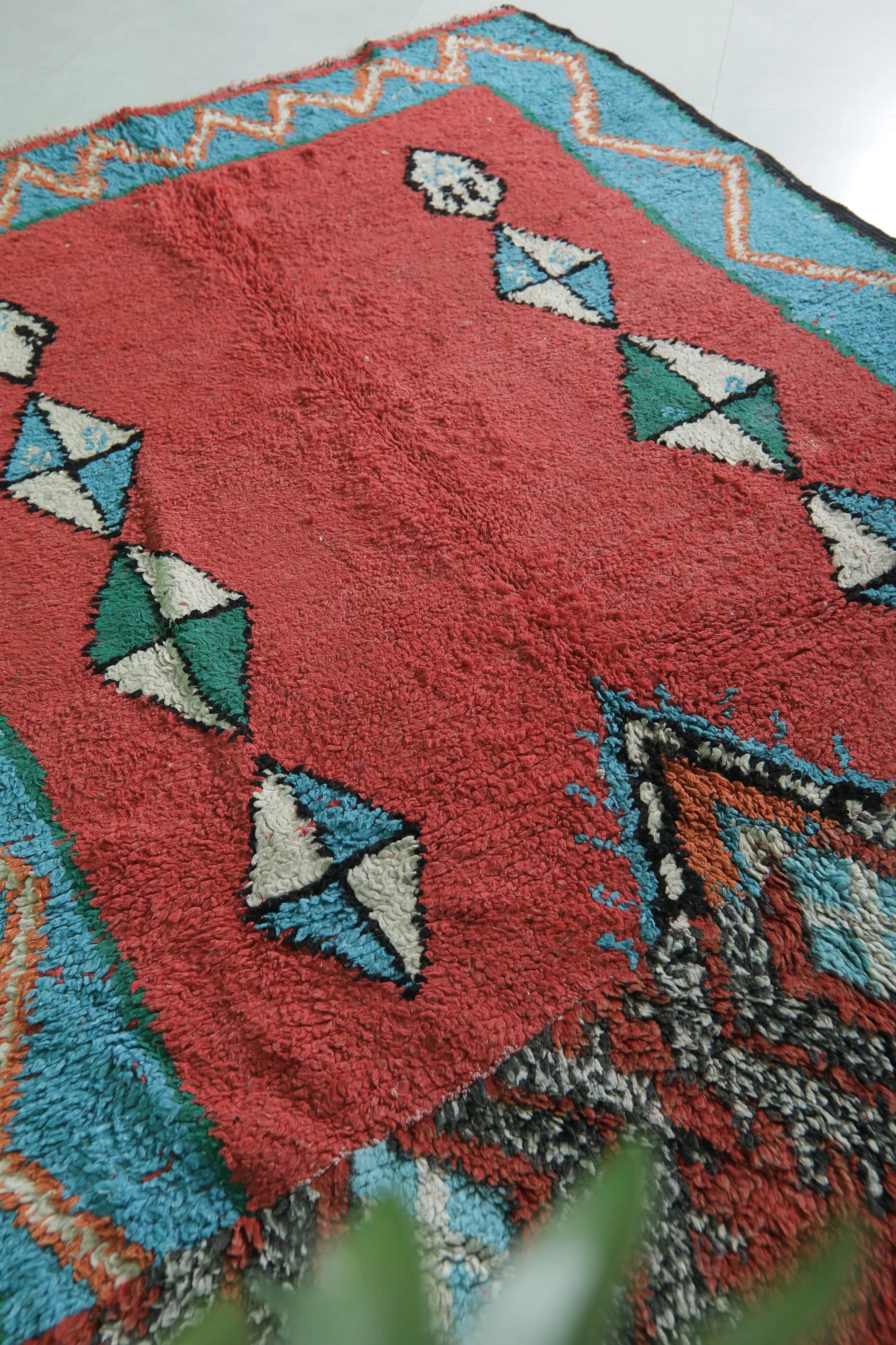 Moroccan Rug - Handwoven 5.2ft x 7.3ft | Vibrant Berber Design