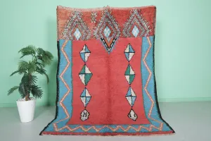 Moroccan Rug - Handwoven 5.2ft x 7.3ft | Vibrant Berber Design
