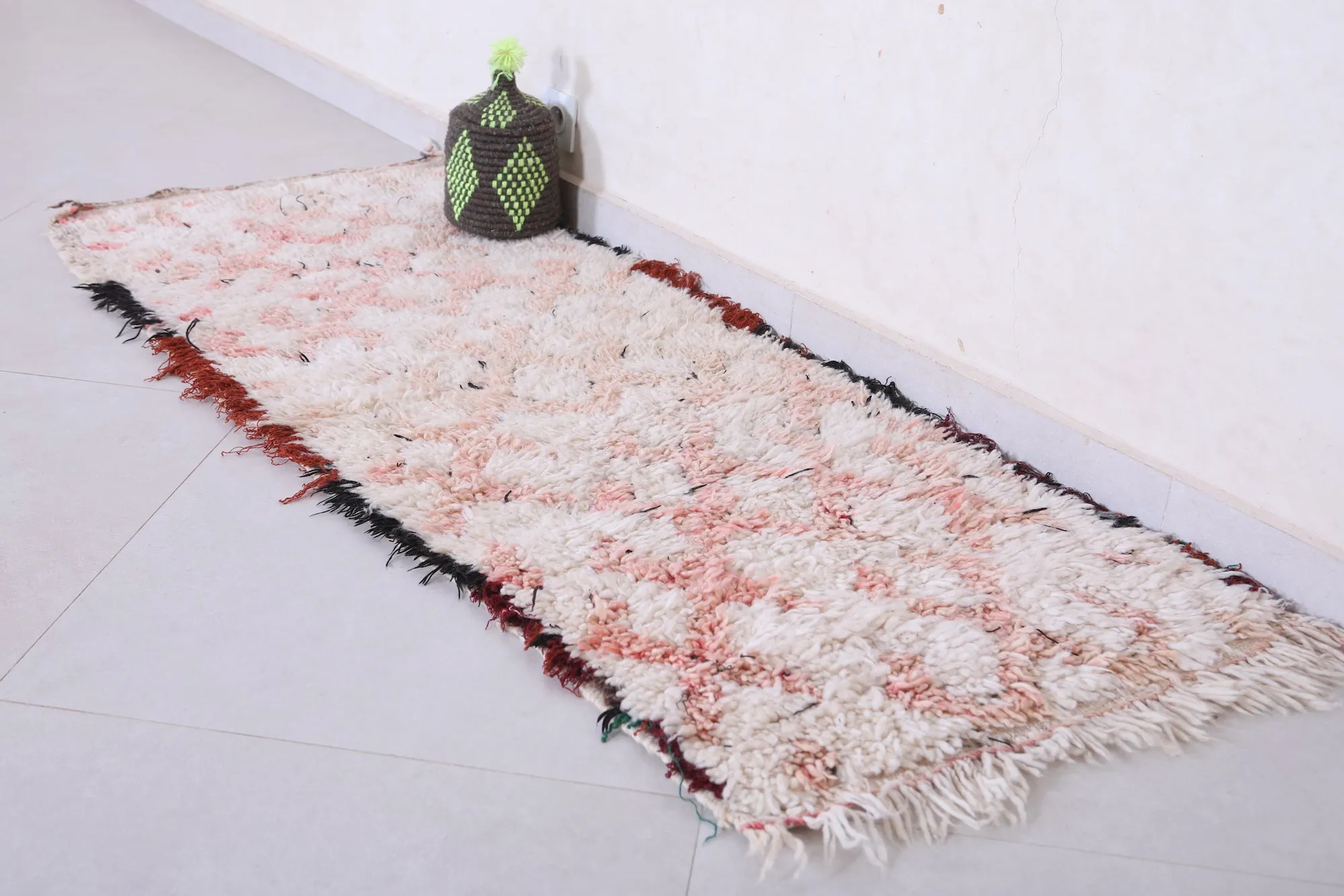 Moroccan Runner Rug - 2.2 x 5.6 ft