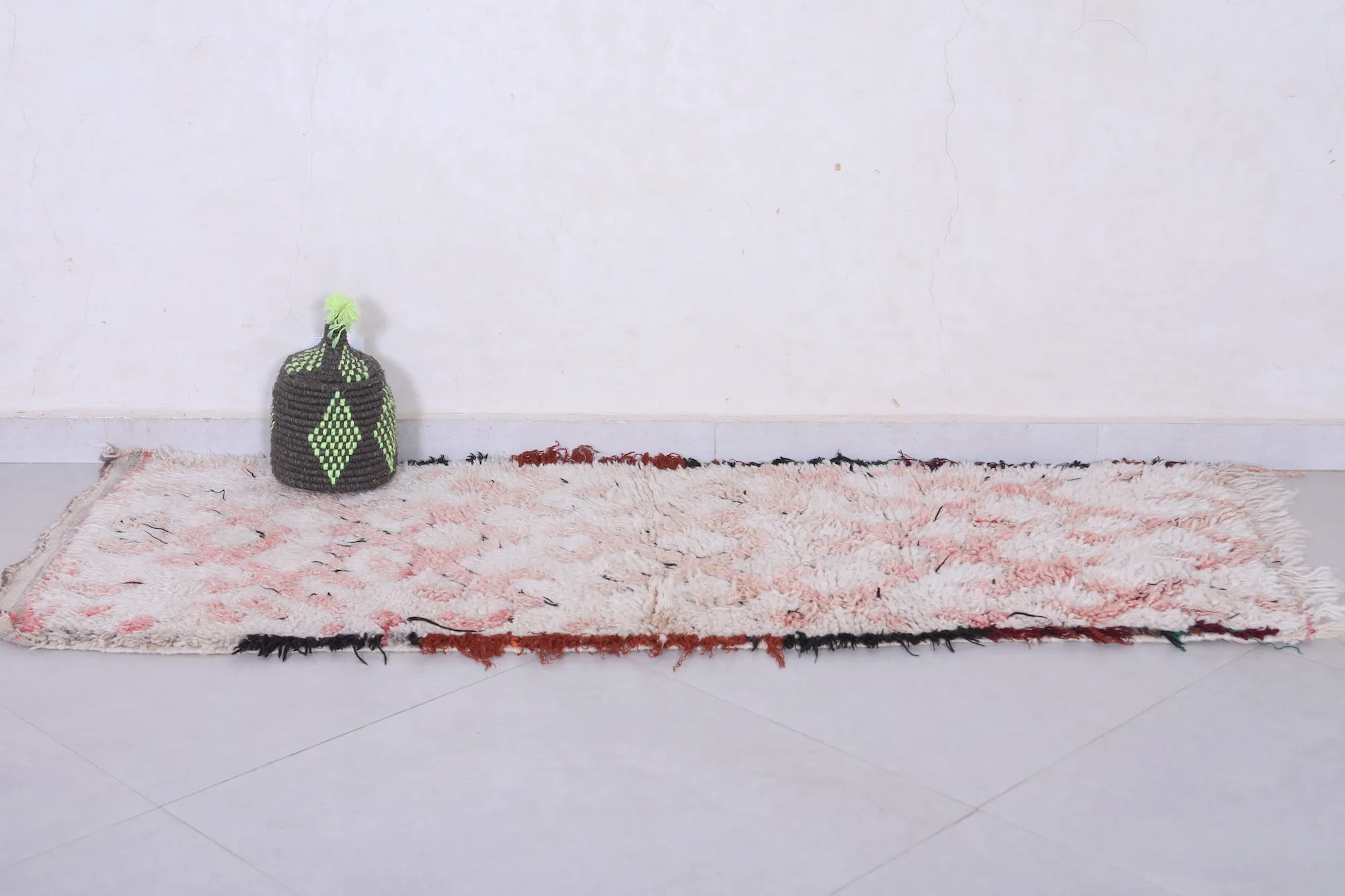 Moroccan Runner Rug - 2.2 x 5.6 ft