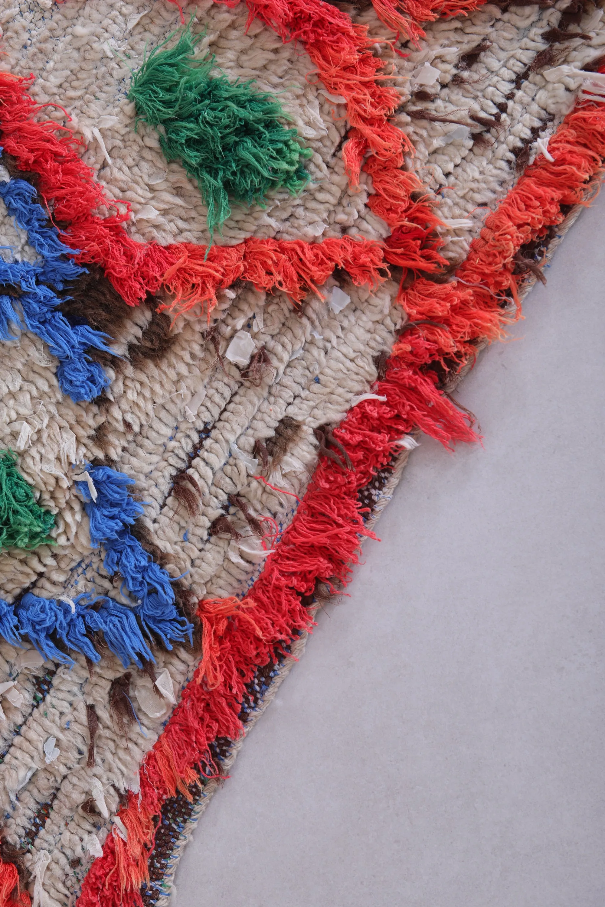 Moroccan Runner Rug - 2.2 x 6.6 Feet Handmade Wool