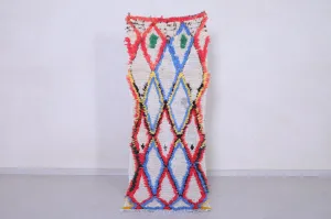 Moroccan Runner Rug - 2.2 x 6.6 Feet Handmade Wool