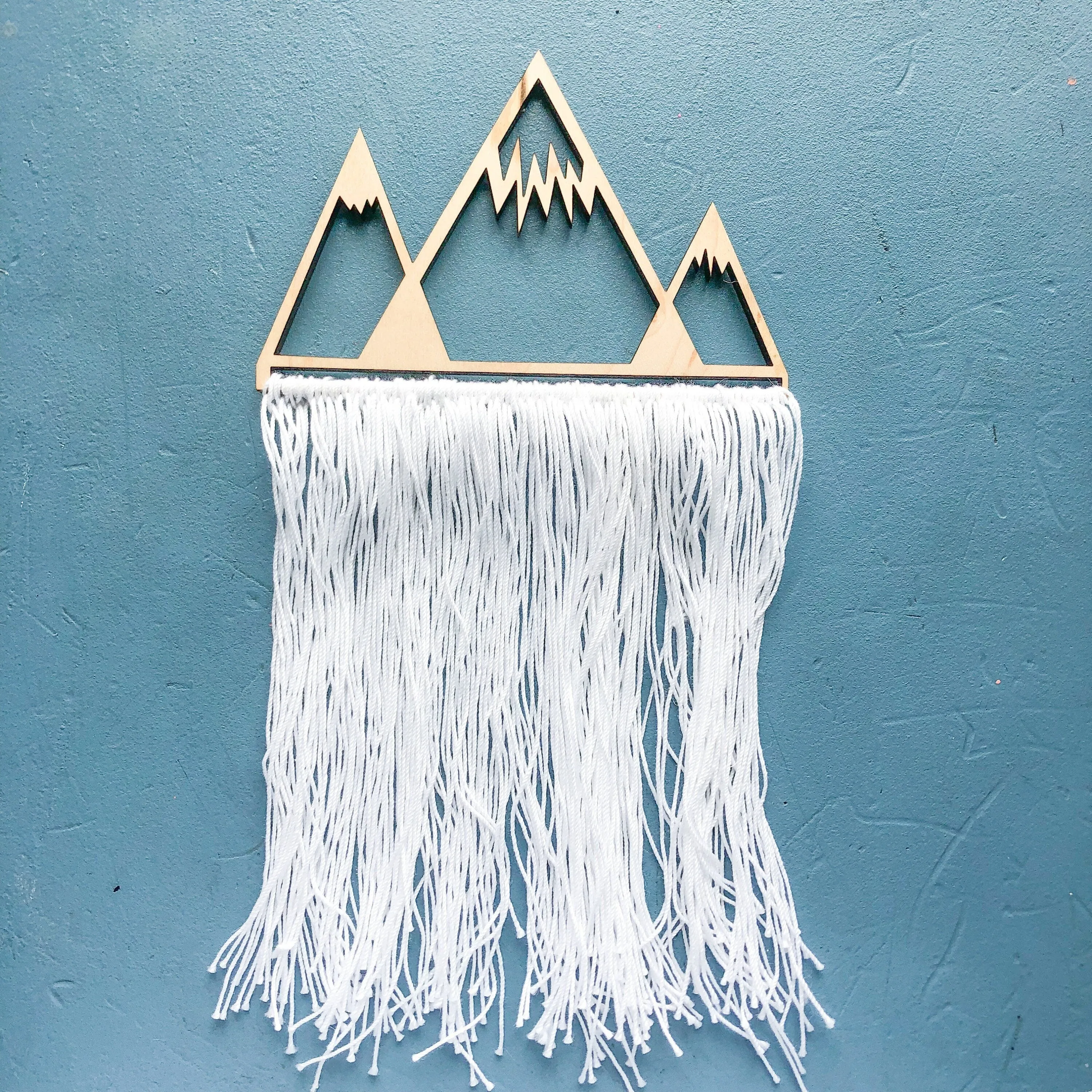 Mountain Wall Art DIY Kits for Adults, Beginners Macrame Make Your Own Sign Do It Yourself Kit
