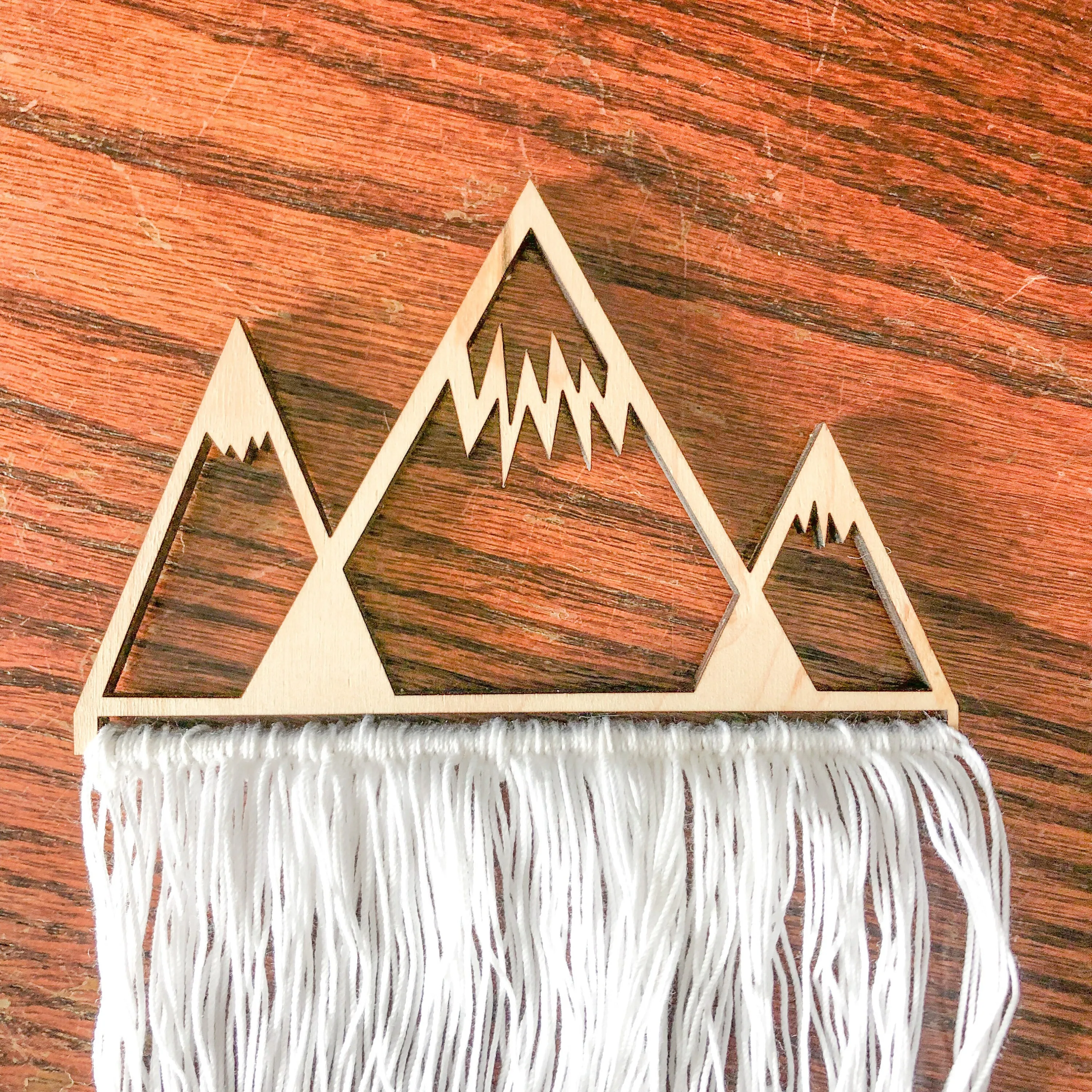 Mountain Wall Art DIY Kits for Adults, Beginners Macrame Make Your Own Sign Do It Yourself Kit