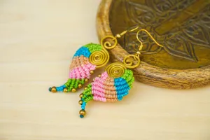 Mystic Bloom Micro Macrame Boho Earrings