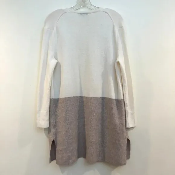 NEW Madewell Colorblock Knit Wool Nylon Blend Open Cardigan Sweater Women's XS