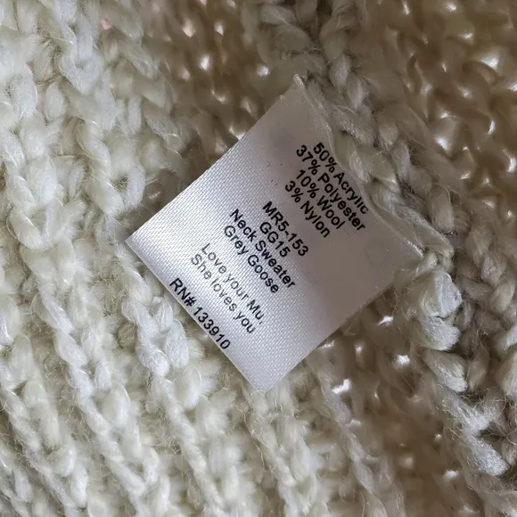 NEW Show Me Your Mumu Mellow Roll Neck Sweater Sz S Long Sleeve Wool Blend Knit