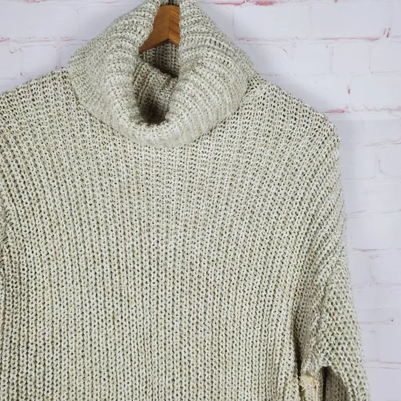 NEW Show Me Your Mumu Mellow Roll Neck Sweater Sz S Long Sleeve Wool Blend Knit