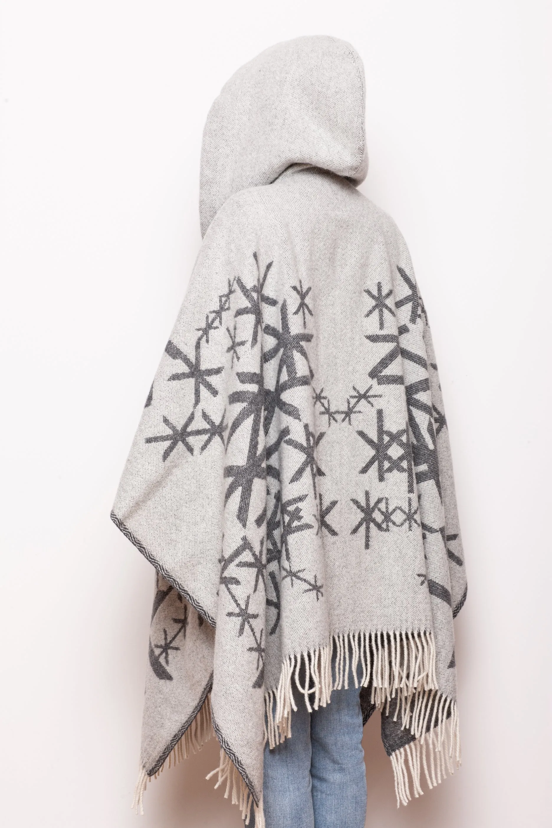 Nordic Strength Wool Cape with hood