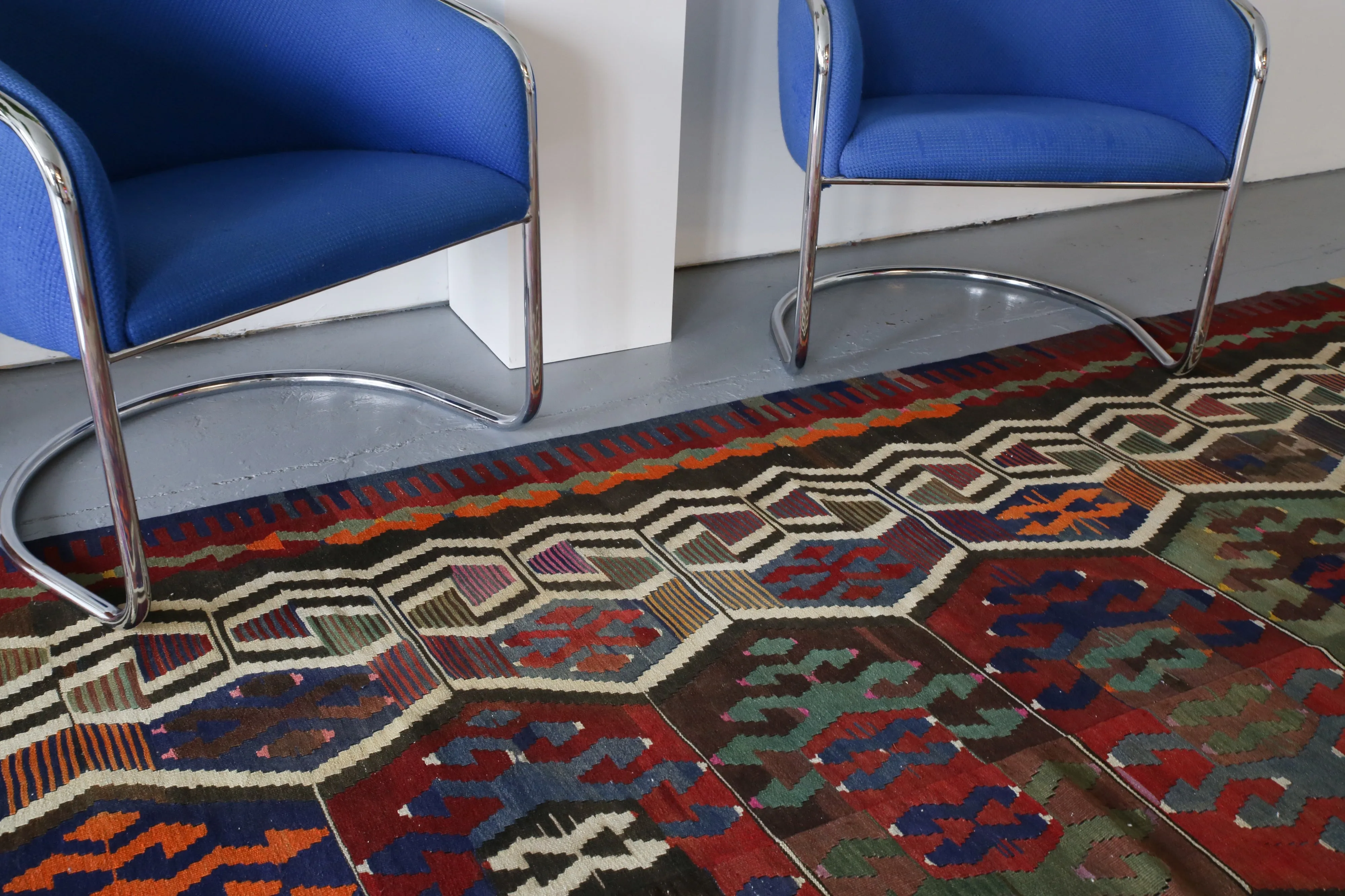 Old Antalya Yörük Kilim 5.6ftx11.9ft