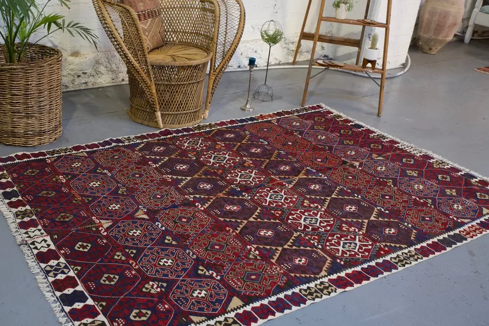 Old Van Kilim 5.3ftx8ft