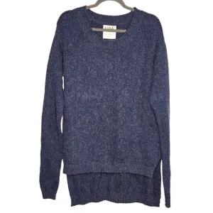 One By One Teaspoon Women's Oversized Blue Wool Blend Fuzzy Sweater Small