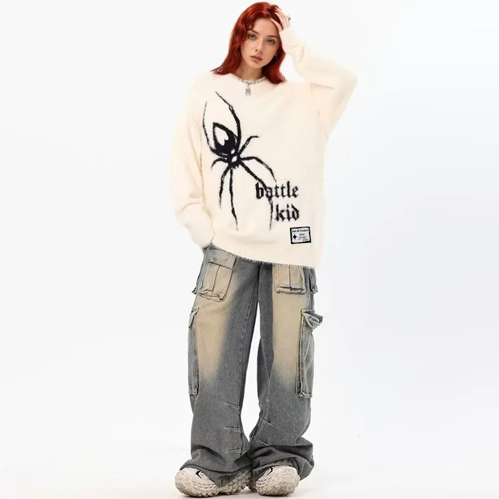 OOC' High Street Spider Jacquard Fleece Sweater