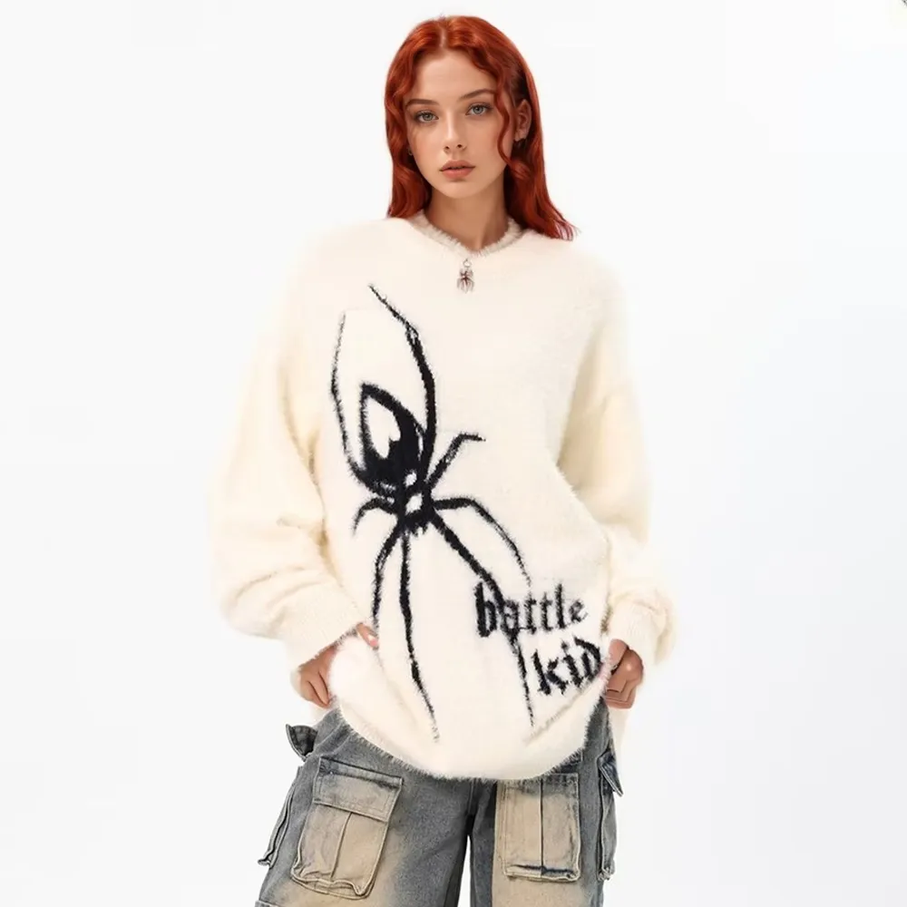 OOC' High Street Spider Jacquard Fleece Sweater