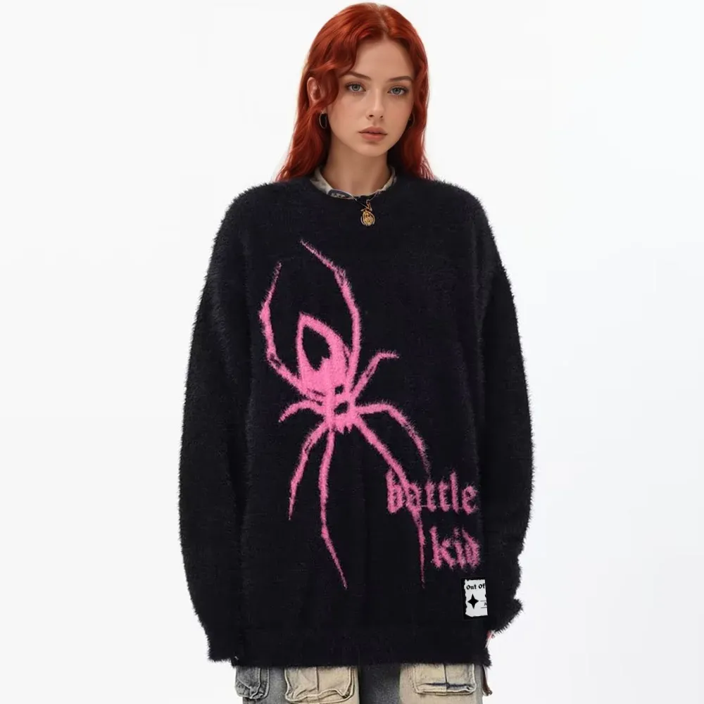 OOC' High Street Spider Jacquard Fleece Sweater