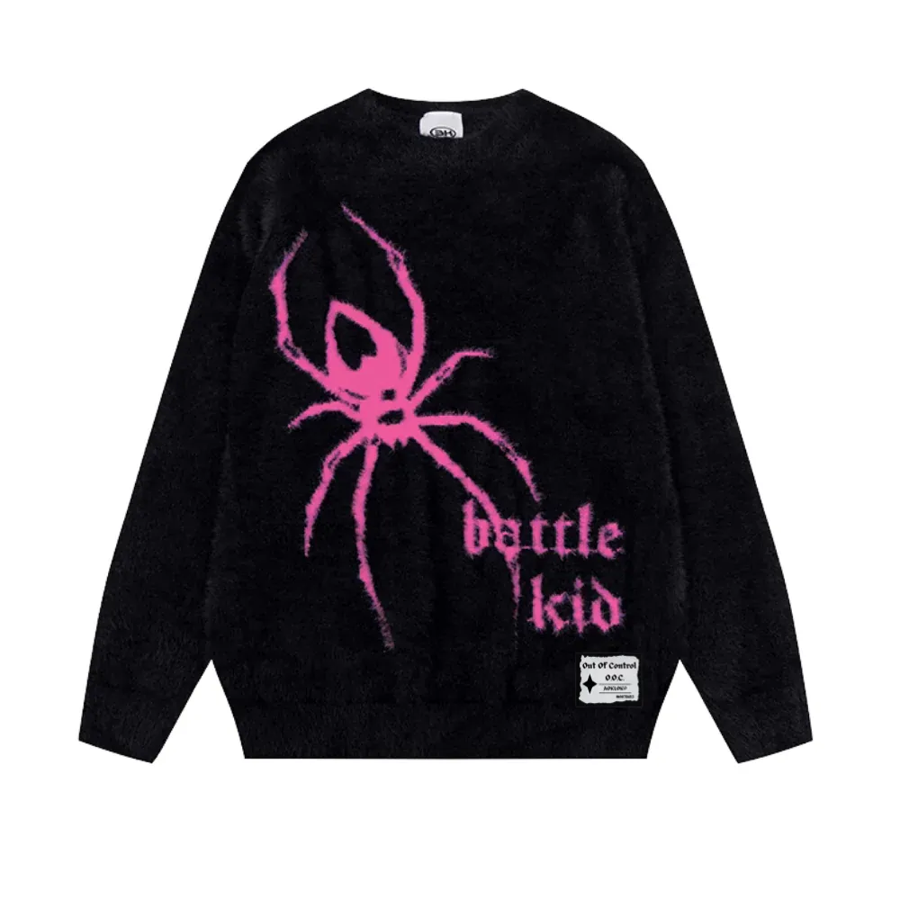 OOC' High Street Spider Jacquard Fleece Sweater
