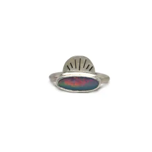 Opal Fan Ring - Size 6.25
