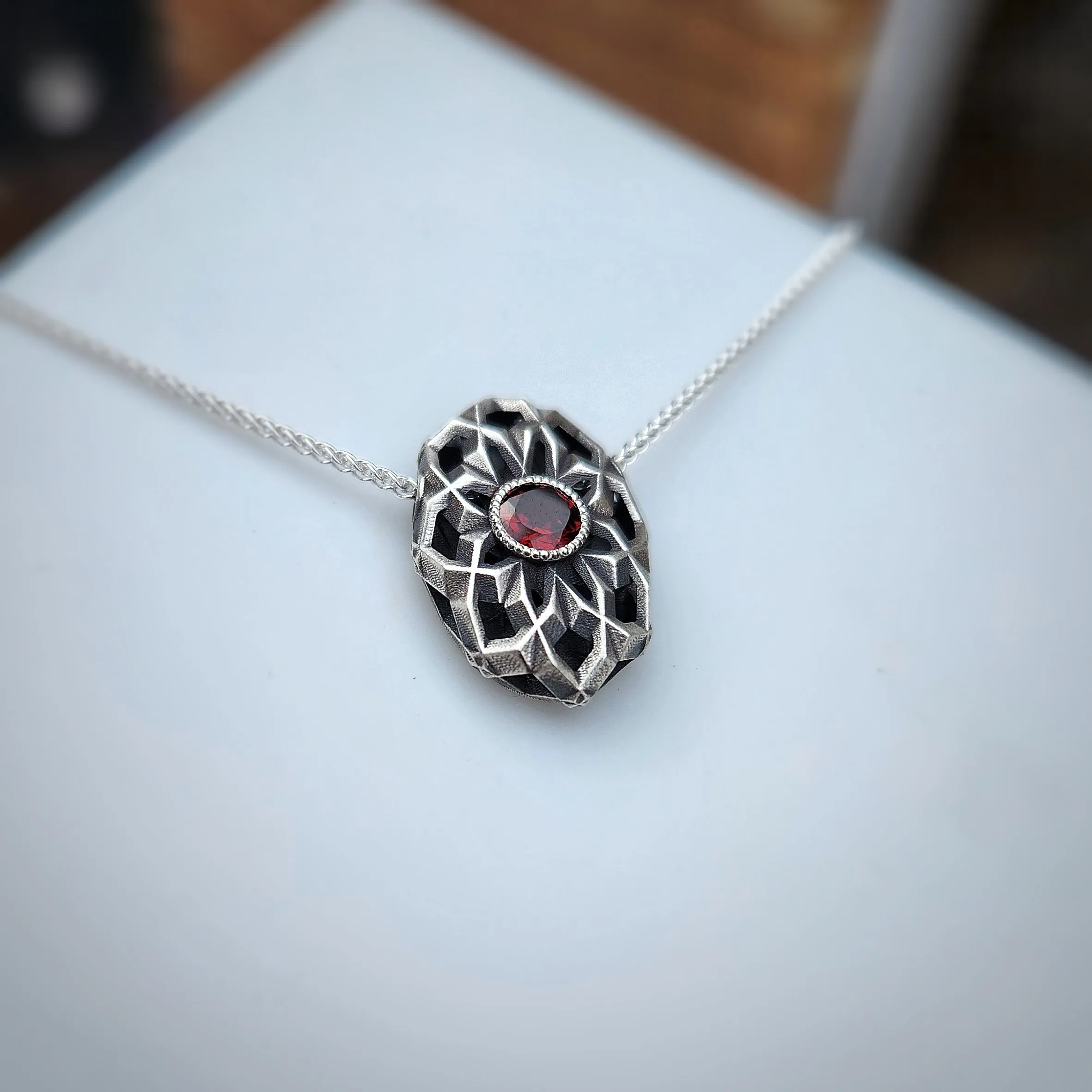 Oval Geo Pendant