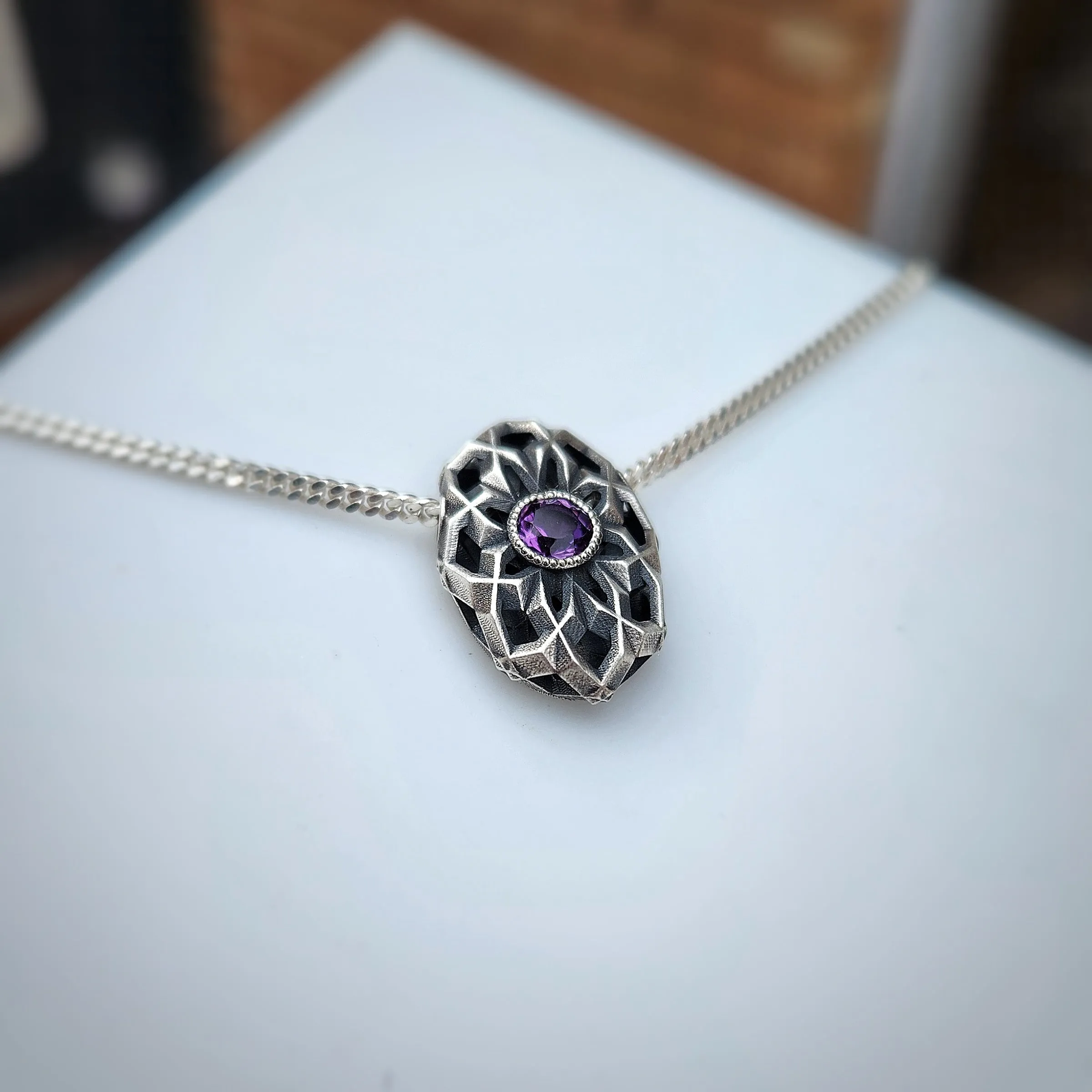 Oval Geo Pendant