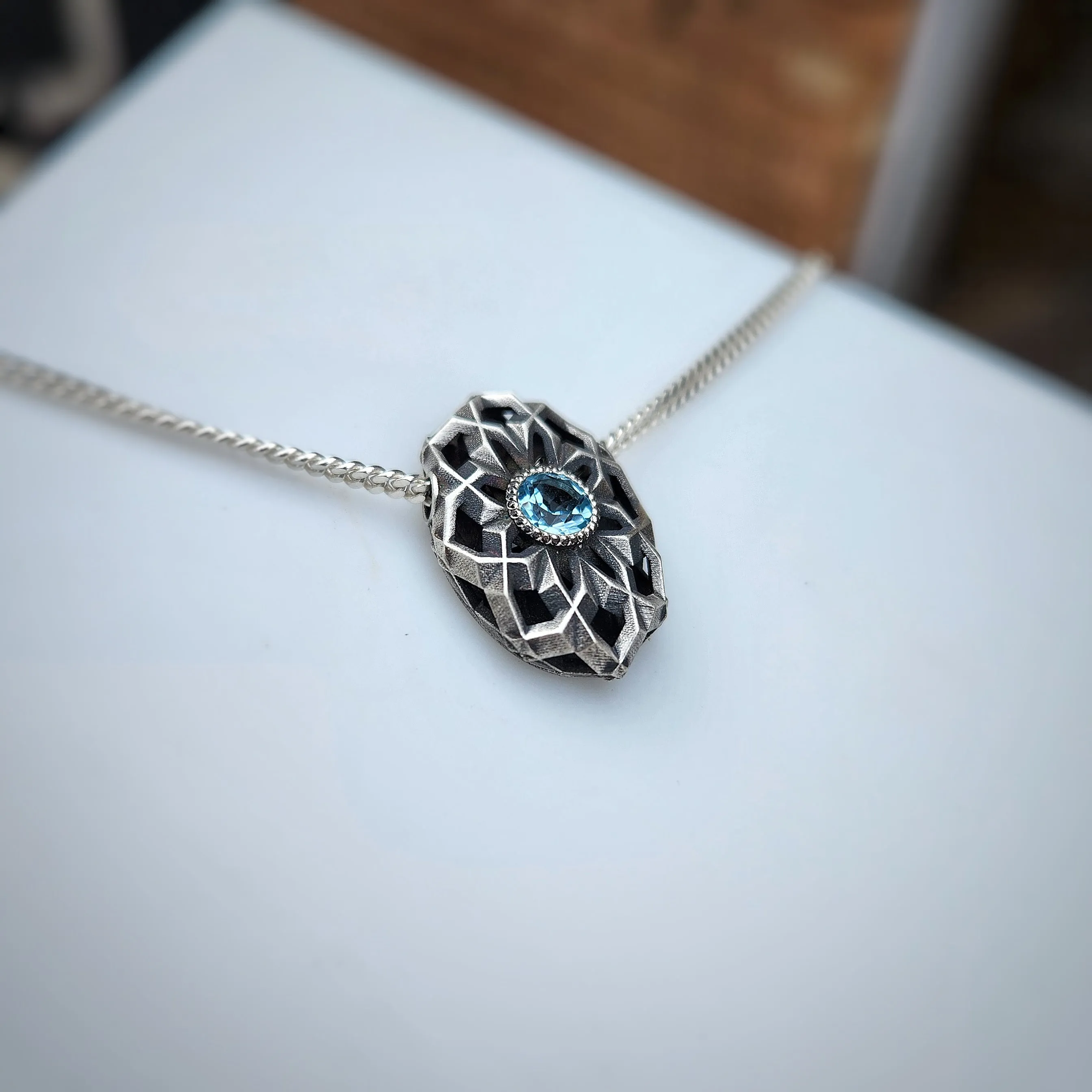 Oval Geo Pendant