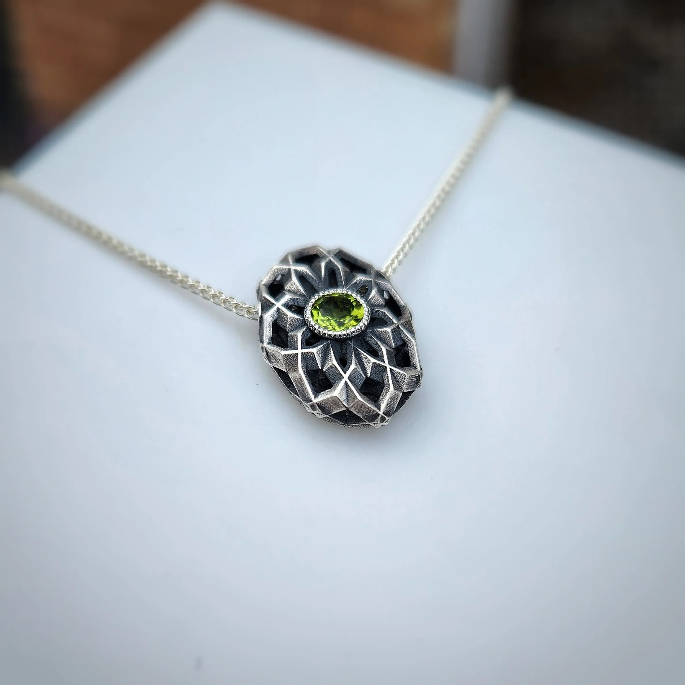 Oval Geo Pendant