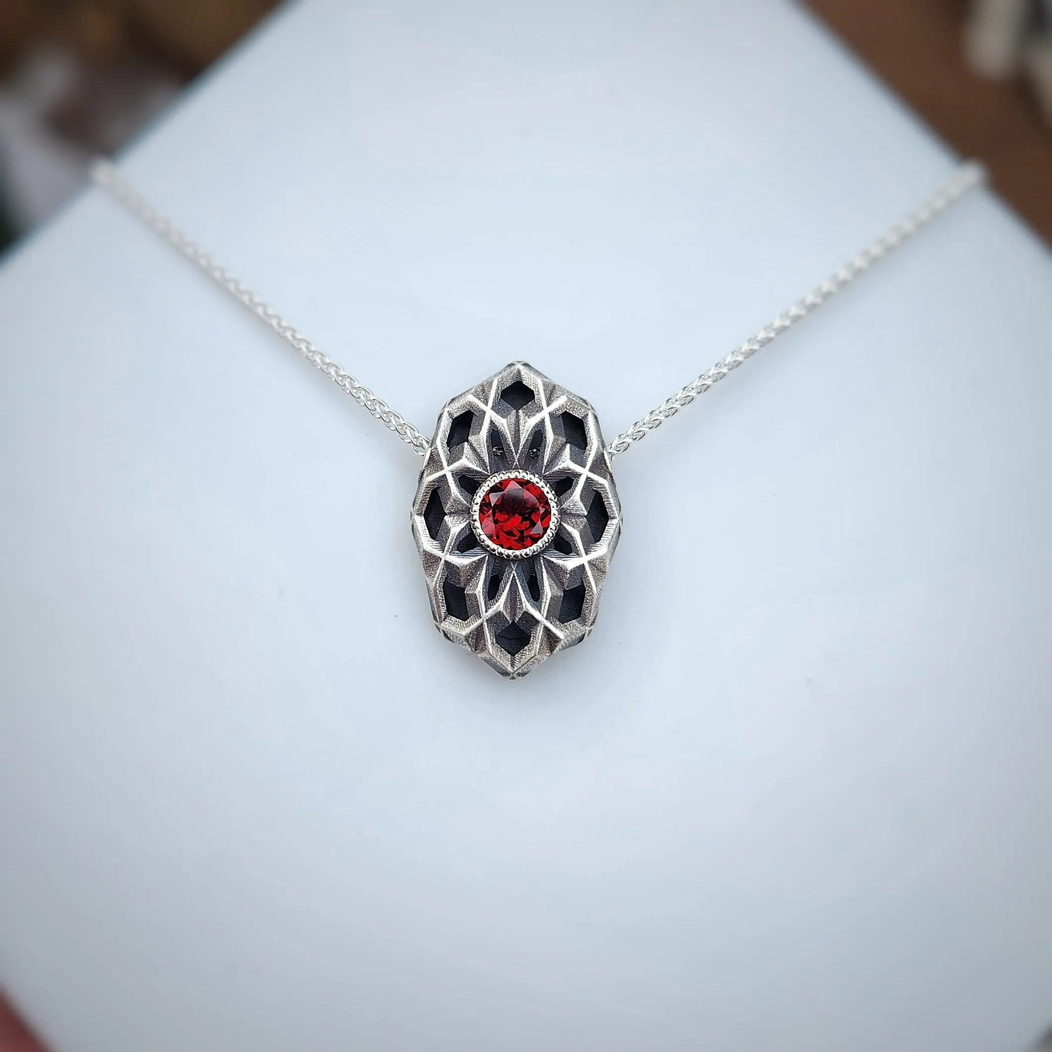 Oval Geo Pendant