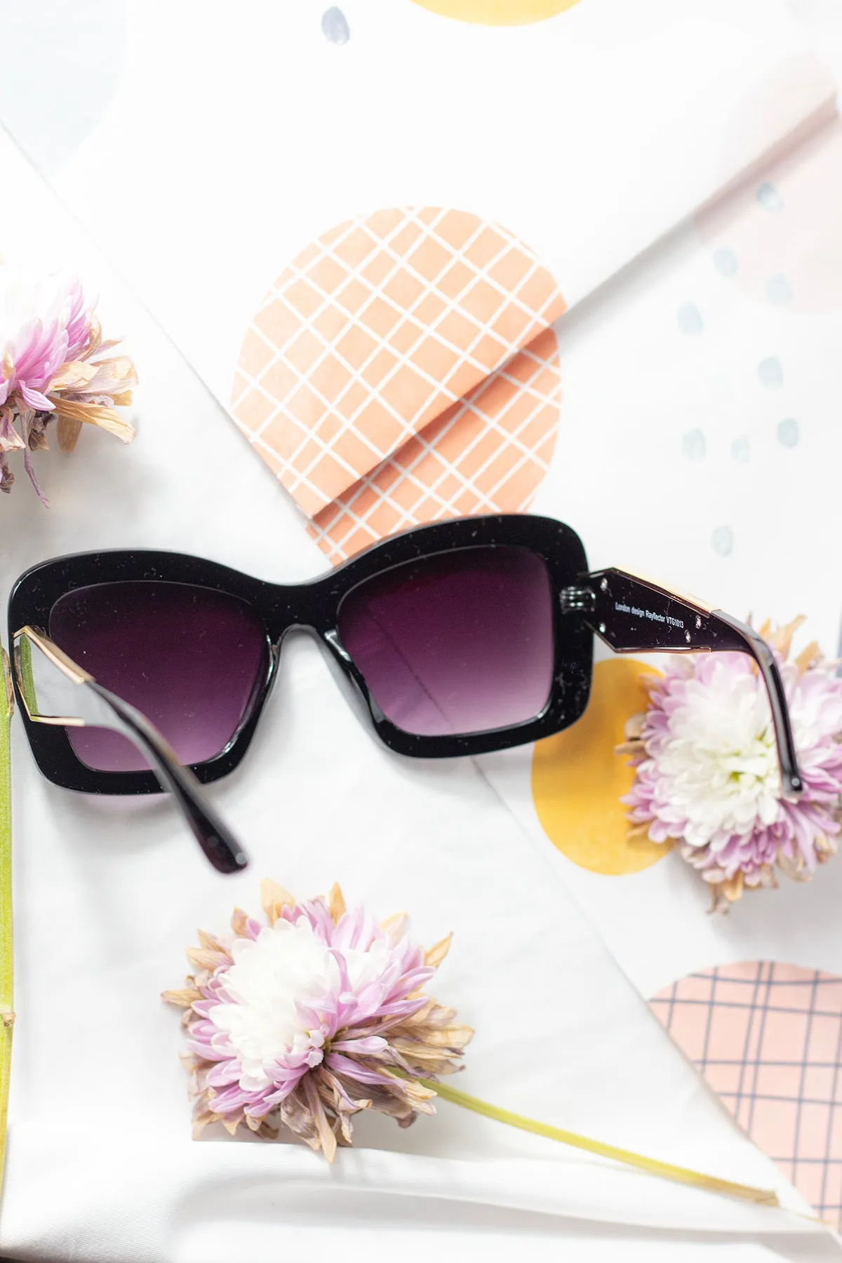 Oversized Chunky Cat Eye Angular Sunglasses