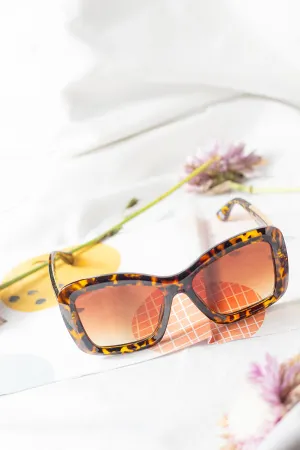 Oversized Chunky Cat Eye Angular Sunglasses