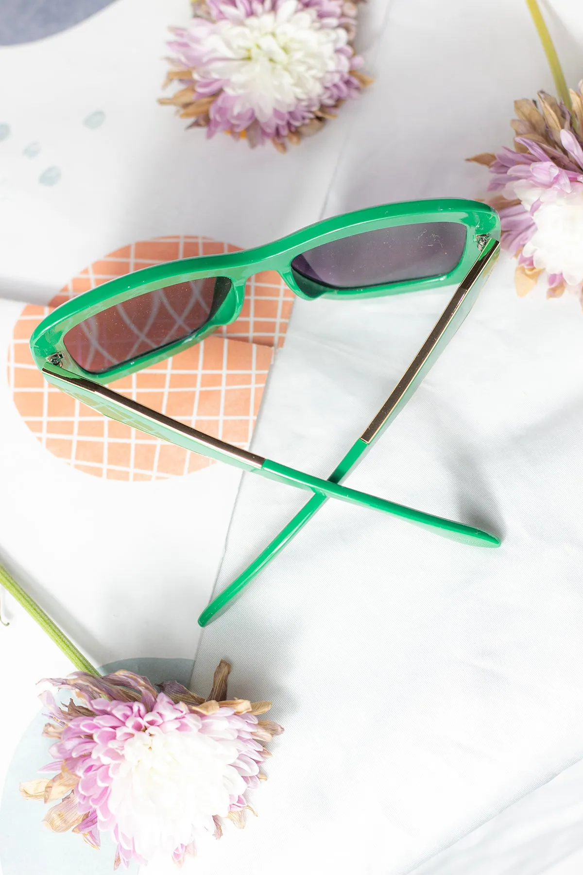 Oversized Chunky Cat Eye Angular Sunglasses