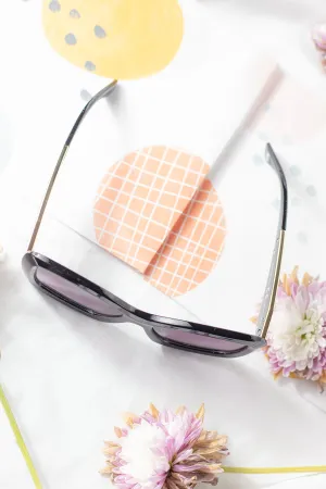 Oversized Chunky Cat Eye Angular Sunglasses