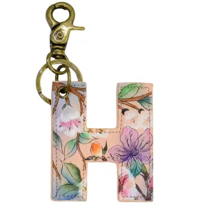Painted Leather Bag Charm - K000H