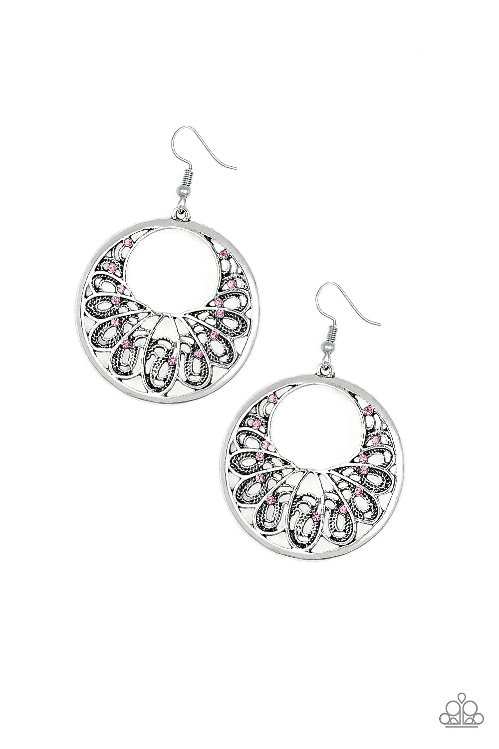 Paparazzi Accessories - Fancy That - Pink Earrings