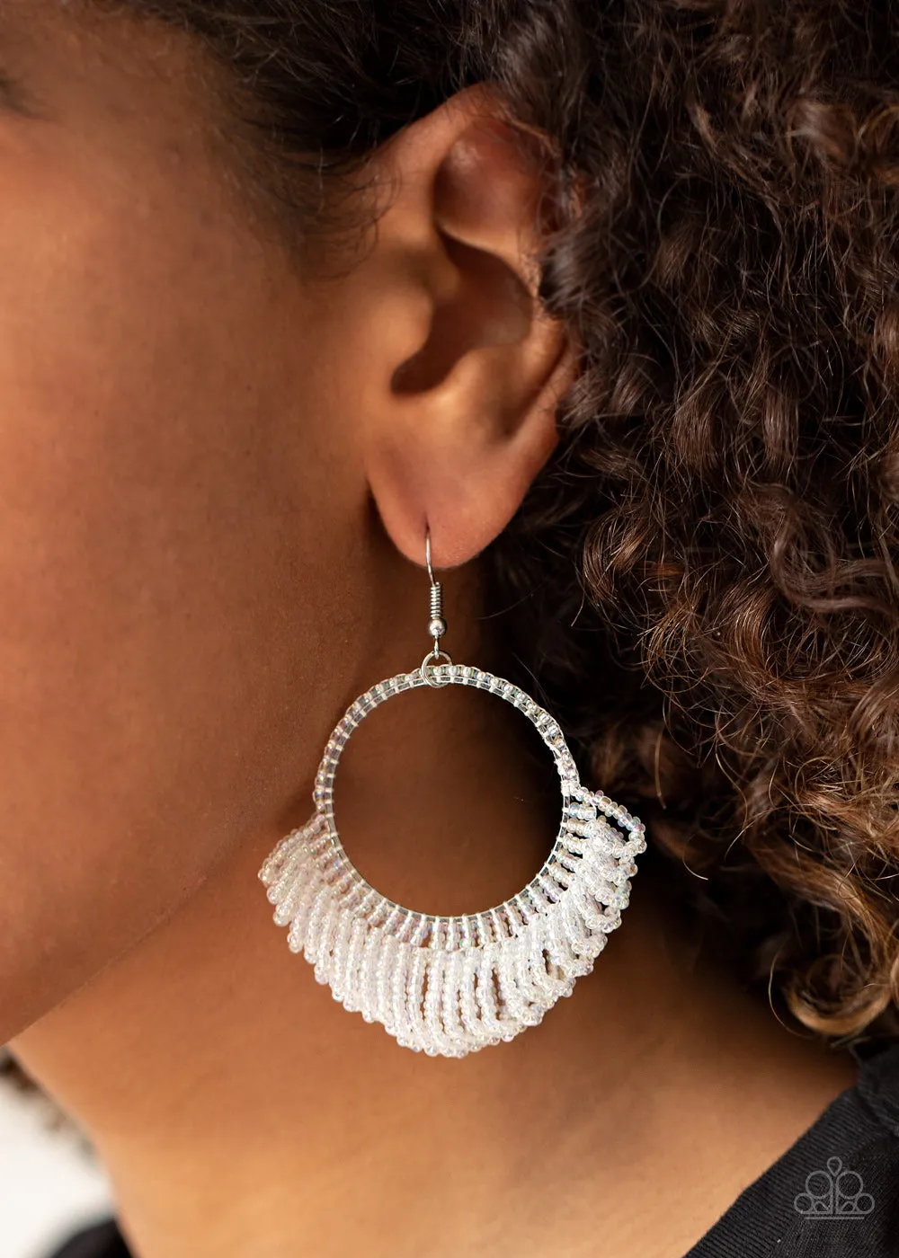 Paparazzi Cant BEAD-lieve My Eyes! - Multi Seed Bead Earrings