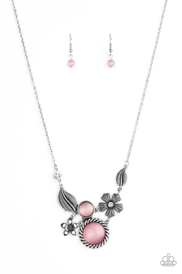 Paparazzi Exquisitely Eden - Pink Necklace