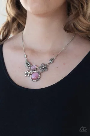 Paparazzi Exquisitely Eden - Pink Necklace