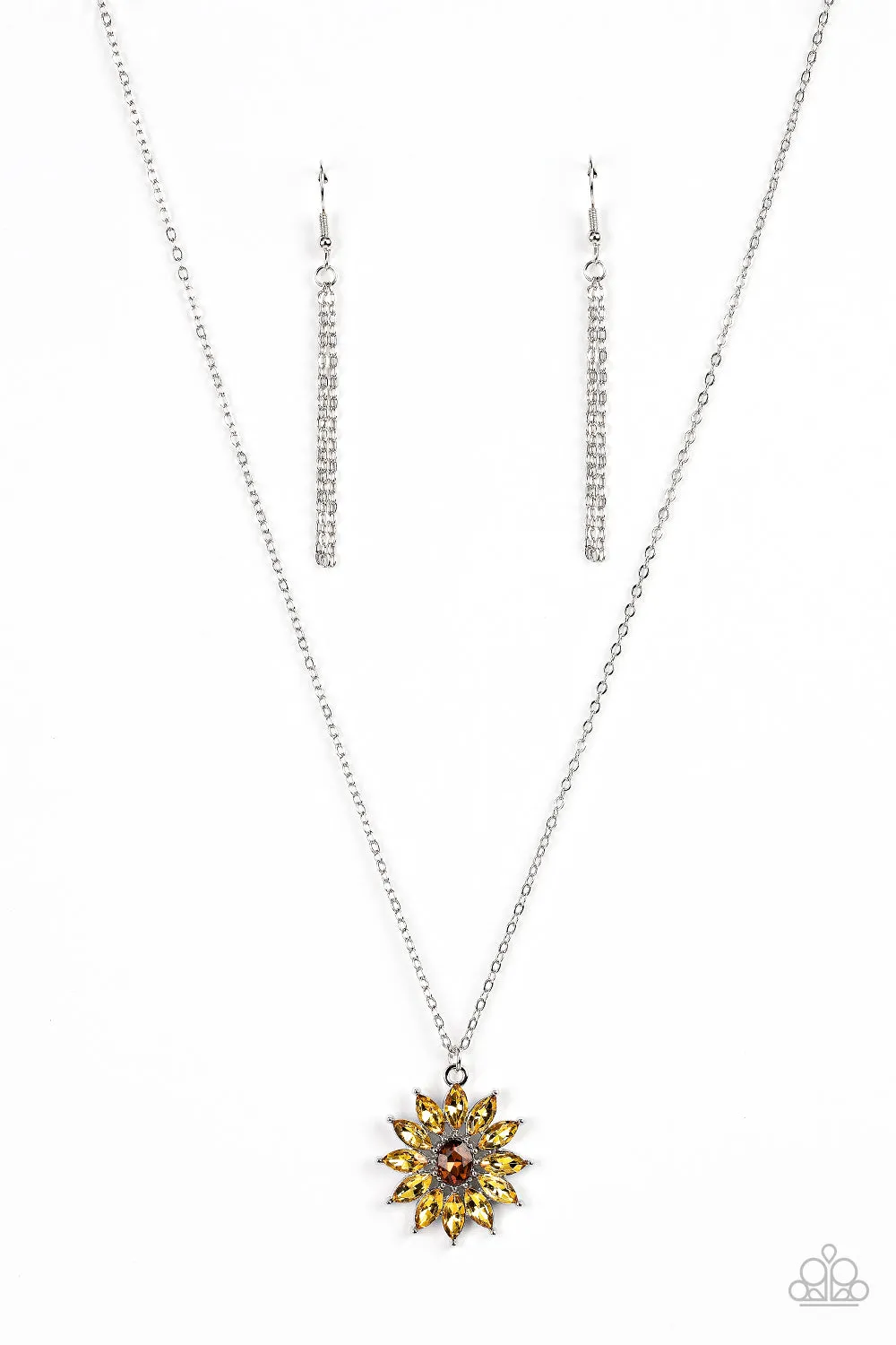 Paparazzi Formal Florals - Yellow Necklace
