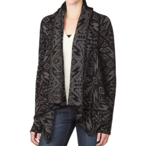 Patagonia Wool Cardigan knit Sweater Aztec Tribal shawl Pine Mountain Wrap