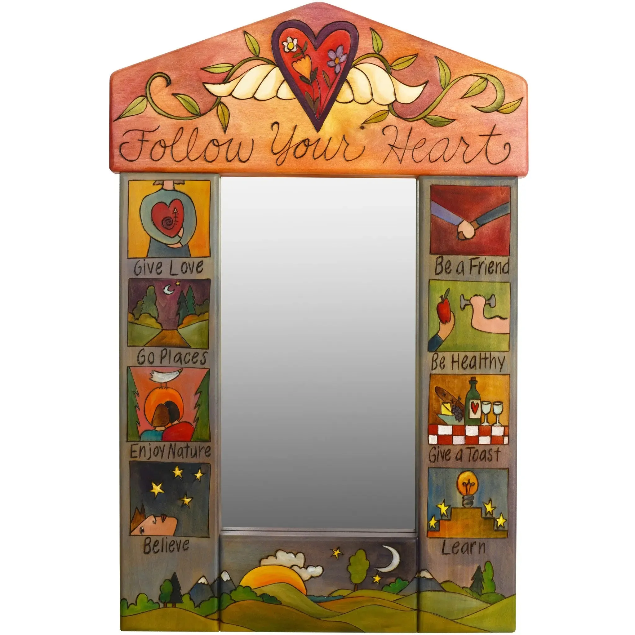 Peaked Standard Mirror by Sticks MIR001, MIR002-D7988