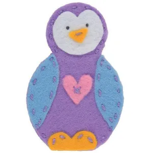 Penguin Finger Puppet Felt Appliqu?® Craft Kit Needlecraft Kits Canvases 9 cm