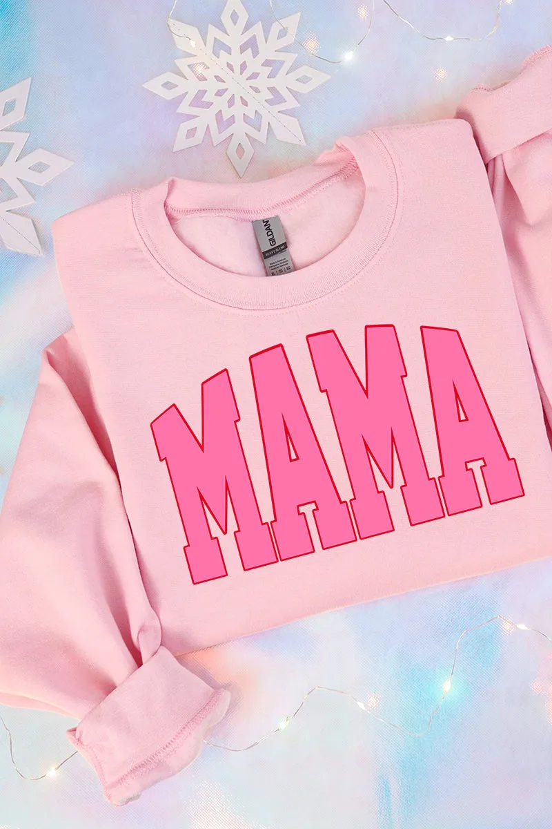 Pink Arched Mama Unisex NuBlend Crew Sweatshirt