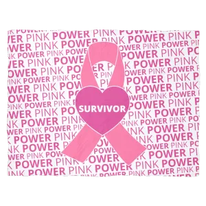 Pink Power - Survivor - Fleece Blanket