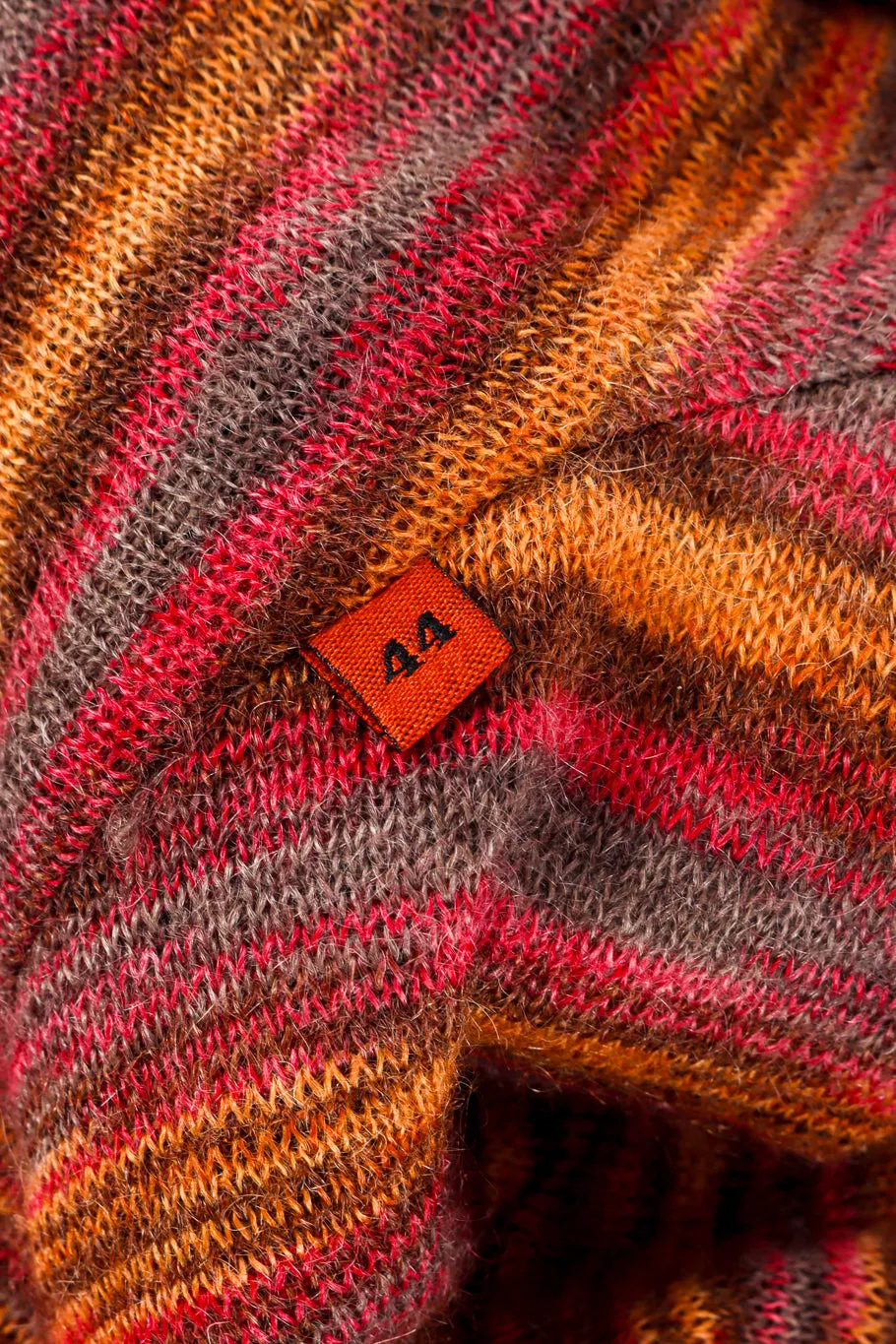 Plaid Striped Knit Duster