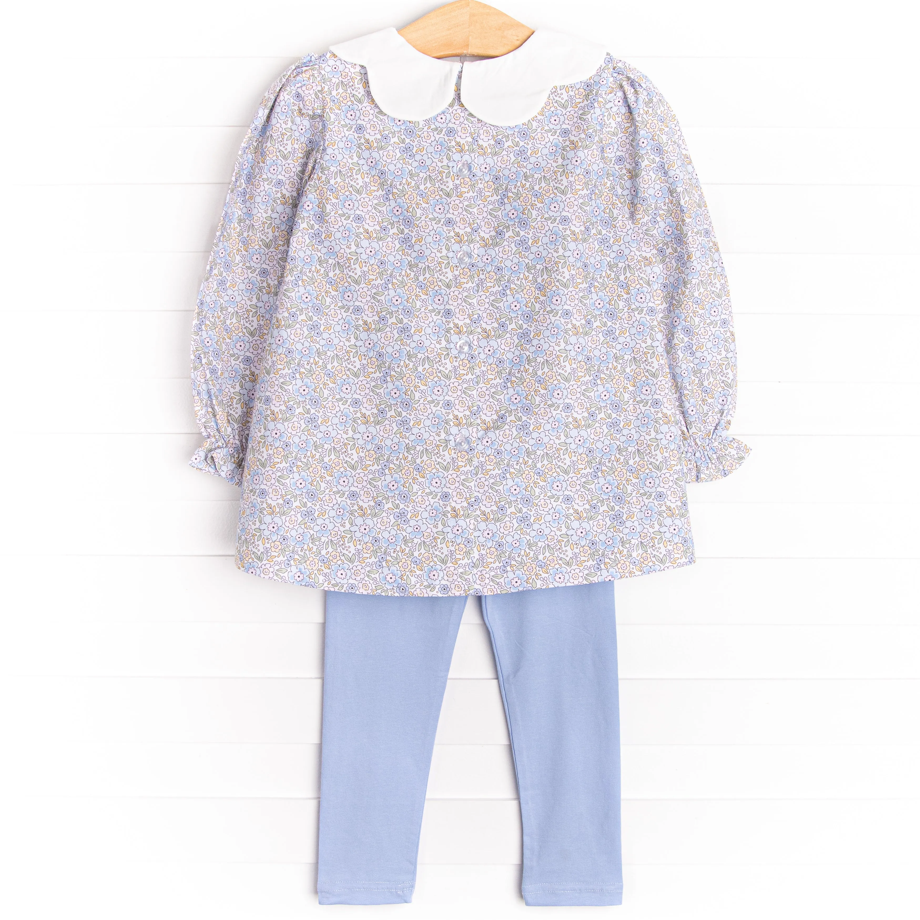 Poppy Fields Legging Set, Blue