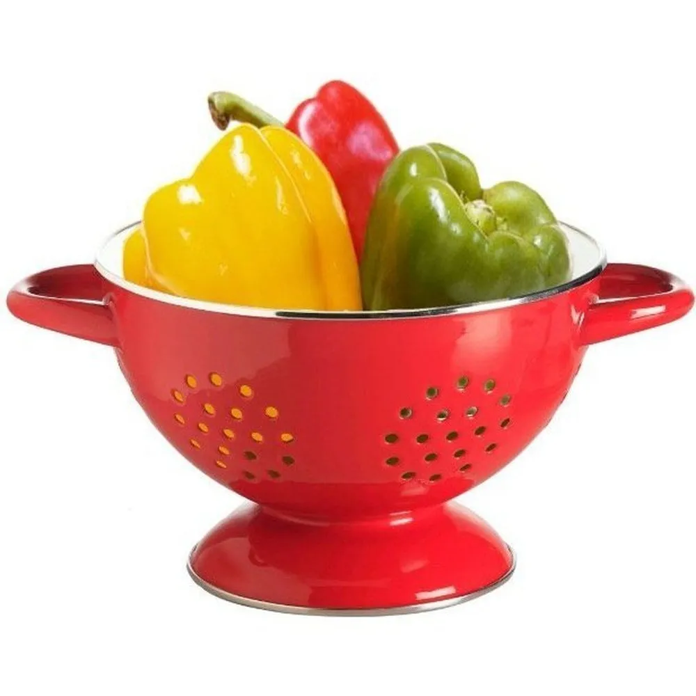 Porcelain Enamel Colander by RetroKitchen