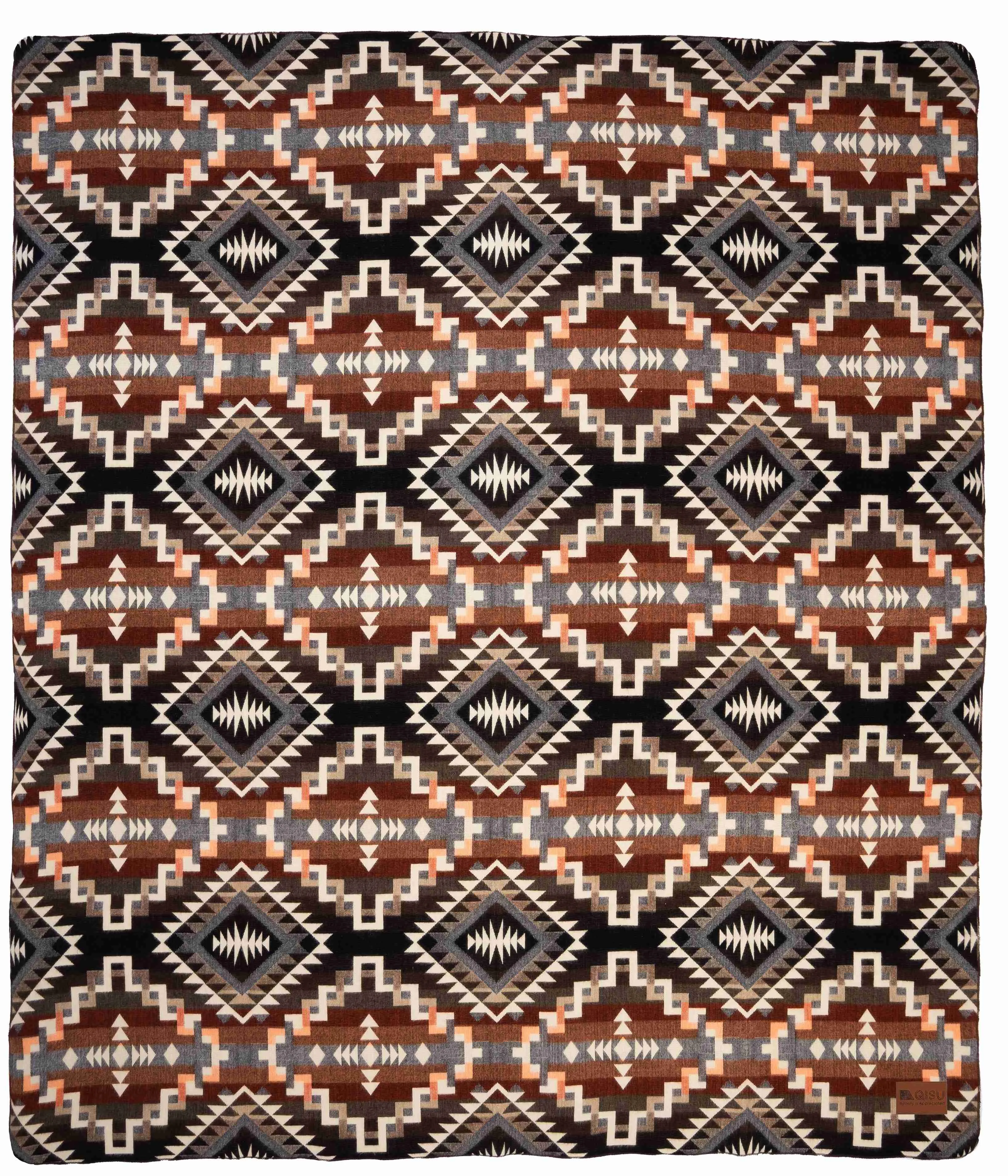 QISU Volcanix Red Wool Blanket – Luxurious Handmade Wool Throw, Durable, Warm, and Perfect for Gifting