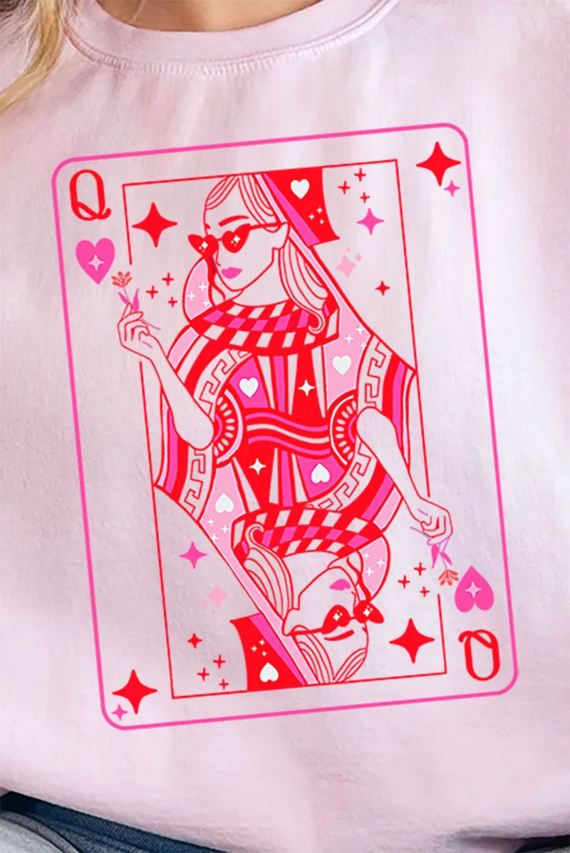 Queen Of Hearts Unisex NuBlend Crew Sweatshirt