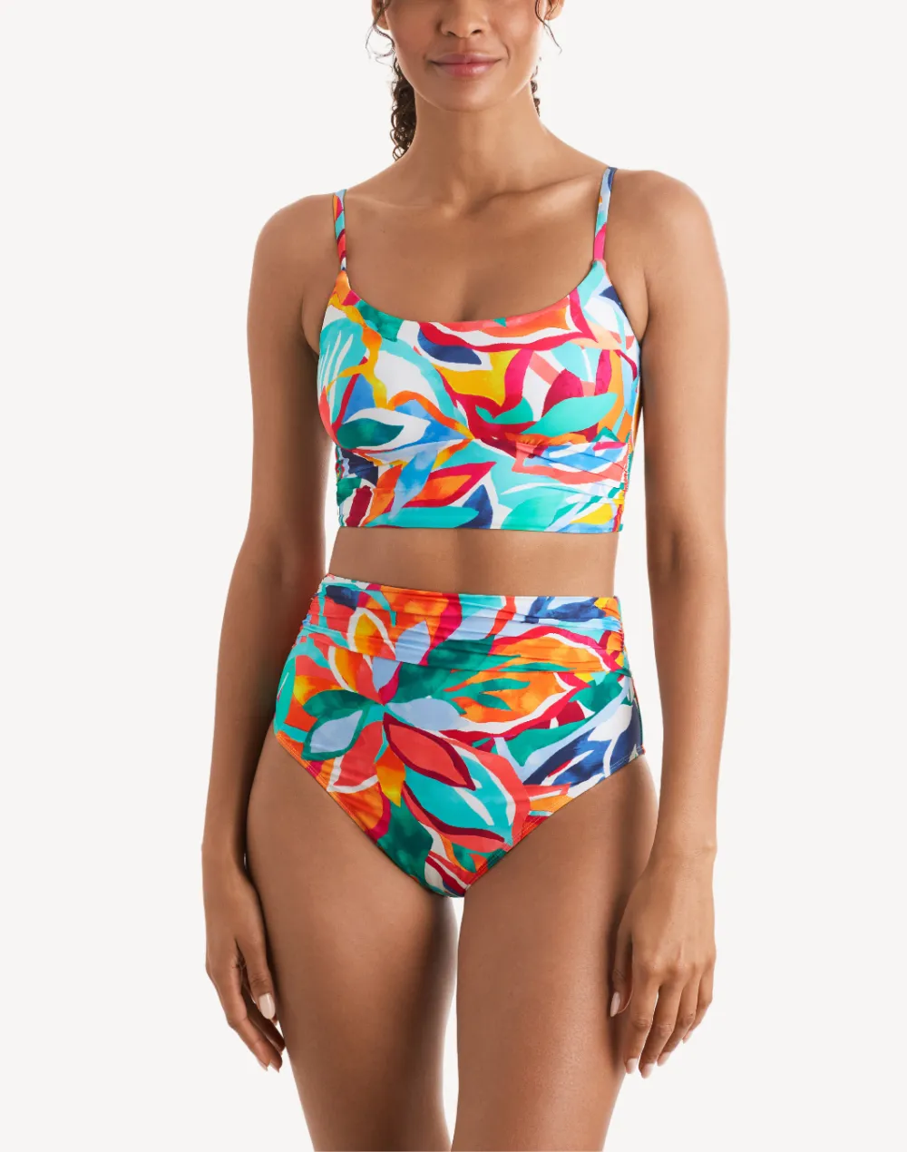 Radiant Floral Morgan High Waist Bikini Bottom