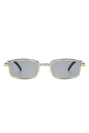 Rectangle Retro Vintage Square Sunglasses