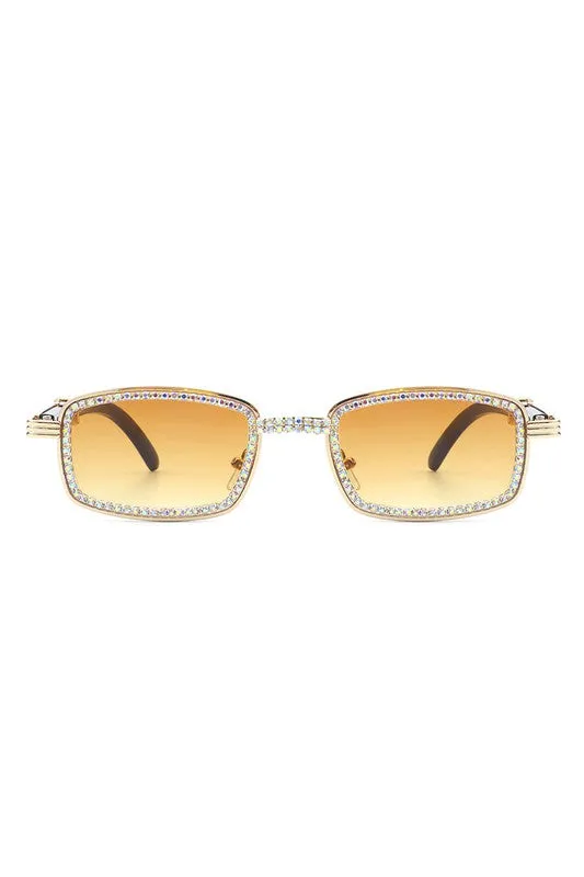 Rectangle Retro Vintage Square Sunglasses
