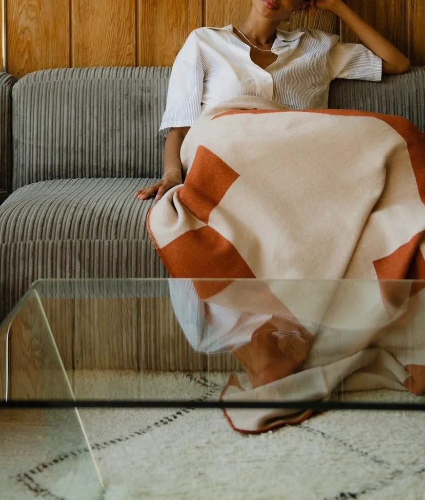 Red Fox Wool Throw